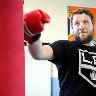punching a punching bag punching a punching bag